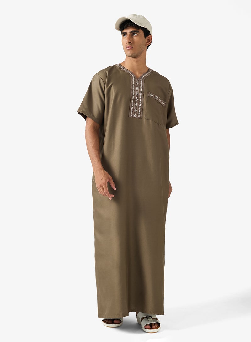 روبرت وود ثوب كلاسيكي بياقة على شكل حرف - Image 4